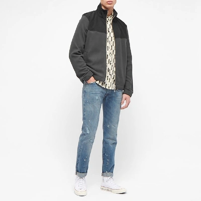 Shop Albam Full Zip Fleece Jacket In Grey