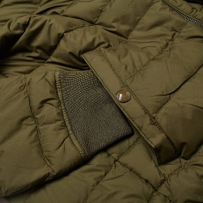 Shop Polo Ralph Lauren Down Filled Bomber Jacket In Green