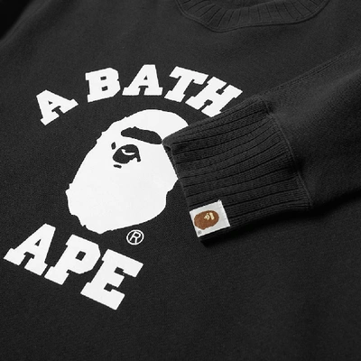 Shop A Bathing Ape College Crew Sweat In Black
