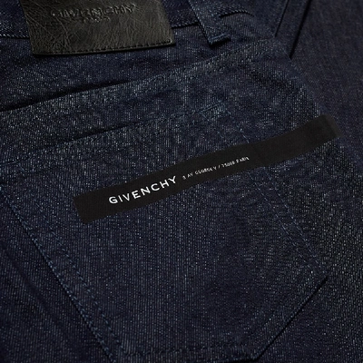 Shop Givenchy Split Logo Slim Jean In Blue