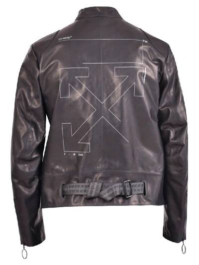 Shop Off-white Jacket In Blk/silver