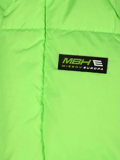 Shop Misbhv Europa Down Jacket In Neongreen