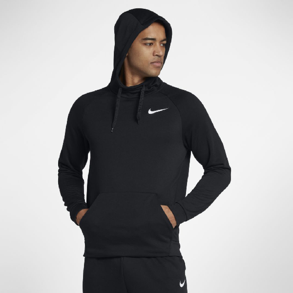 black nike dri fit hoodie