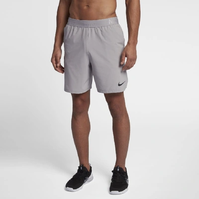 Shop Nike Flex Men's 8" Training Shorts In Grey