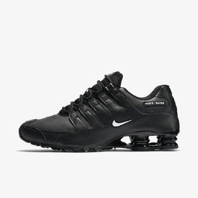 Shop Nike Shox Nz Men's Shoe In Black,white