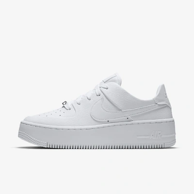Shop Nike Women's Air Force 1 Sage Low Shoes In White