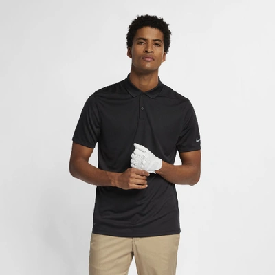 Shop Nike Dri-fit Victory Men's Golf Polo In Black