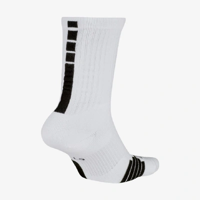 Shop Nike Unisex Elite Crew Basketball Socks In White