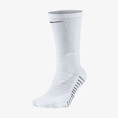 Shop Nike Men's Vapor Football Crew Socks In White
