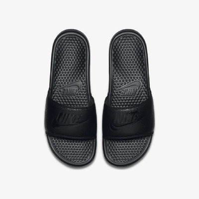 Nike Benassi Jdi Slides In Triple Black In Black/black/black | ModeSens