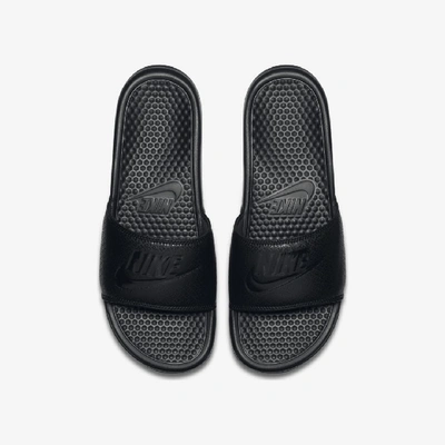 Shop Nike Men's Benassi Jdi Slides In Black