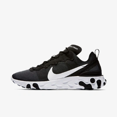 Shop Nike React Element 55 Men's Shoes In Black,white
