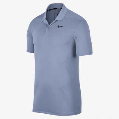 Shop Nike Dri-fit Victory Men's Golf Polo In Indigo Fog