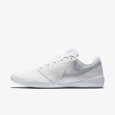 Shop Nike Women's Sideline Iv Cheerleading Shoes In White,white,pure Platinum