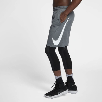 Shop Nike Hbr Men's Basketball Shorts In Grey