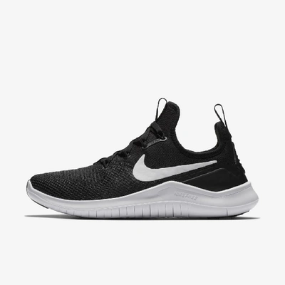 Nike Free Flyknit Colorblock Trainer Sneakers In Black,white