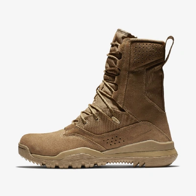 Shop Nike Men's Sfb Field 2 8" Leather Tactical Boots In Brown