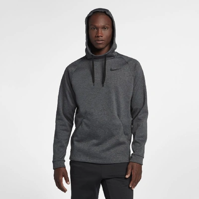 Shop Nike Therma Men's Pullover Training Hoodie In Grey