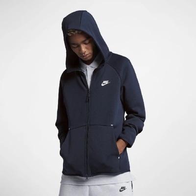 Shop Nike Sportswear Tech Fleece Men's Full-zip Hoodie In Blue