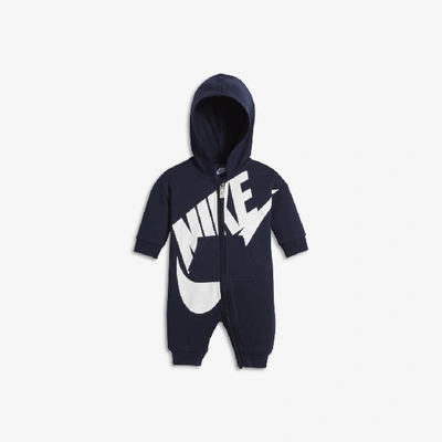 Shop Nike Baby (0-9m) Coverall In Blue