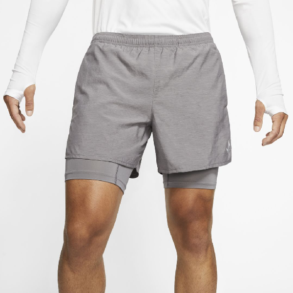 nike challenger 2 in 1 running shorts