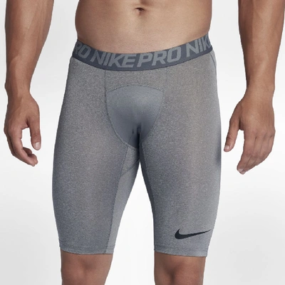 Shop Nike Pro Men's Training Shorts In Grey