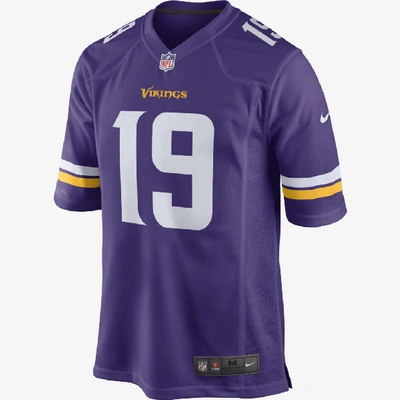 Shop Nike Nfl Minnesota Vikings Game Men's Football Jersey In Court Purple,white,gold