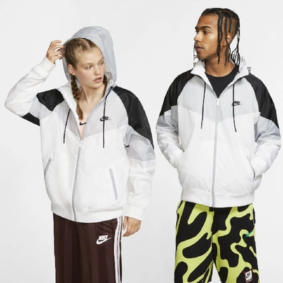 Shop Nike Sportswear Windrunner Hooded Jacket In White