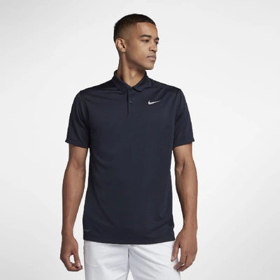 Shop Nike Dri-fit Victory Men's Golf Polo In Blue