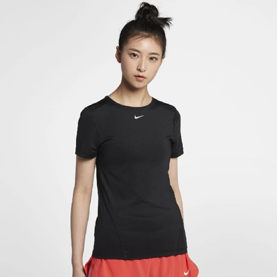 Nike Short Sleeve Mesh Training Top In Black | ModeSens