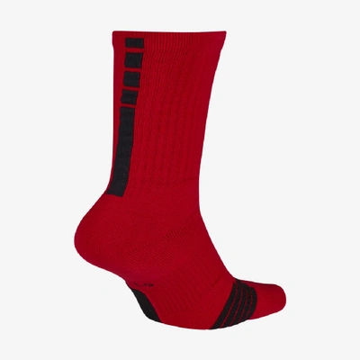 Shop Nike Unisex Elite Crew Basketball Socks In Red