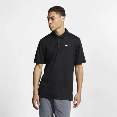 Shop Nike Men's Polo In Black