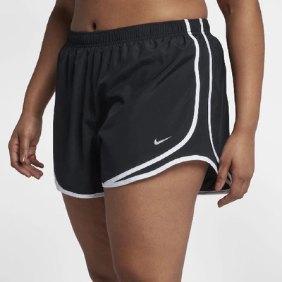 Shop Nike Women's Tempo Running Shorts (plus Size) In Black