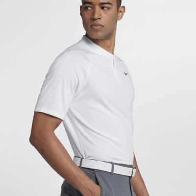 Shop Nike Dri-fit Momentum Men's Standard Fit Golf Polo In White