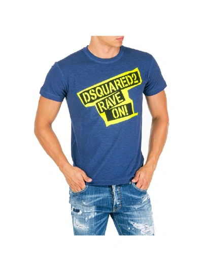 Shop Dsquared2 Short Sleeve T-shirt In Blue