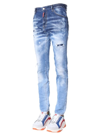 Shop Dsquared2 Jeans In Blu Chiaro