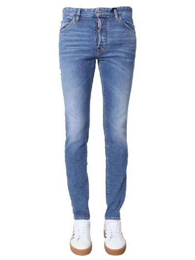 Shop Dsquared2 Jeans In Blu Chiaro