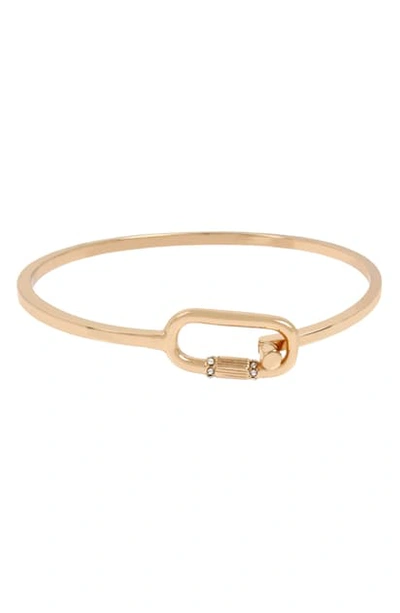 Shop Allsaints Pave Bangle In Gold