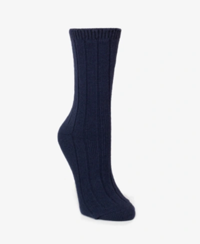 Shop Dkny Super Soft Knit Wide Rib Boot Sock, Online Only In Ink