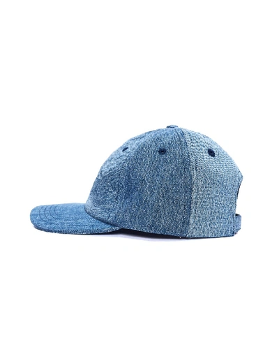 Shop Greg Lauren Blue Denim Gl Cap