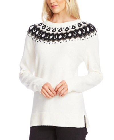 Shop Vince Camuto Embellished Sweater In Antique White