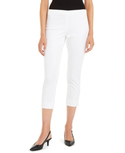 Shop Elie Tahari Juliette Cropped Pants In White