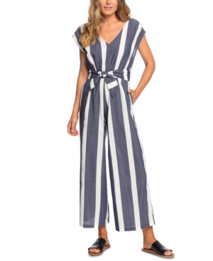 cotton striped jumpsuit