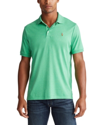 Shop Polo Ralph Lauren Men's Classic Fit Polo In Palm Green Heather