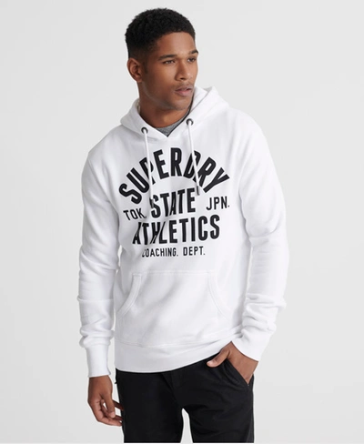 Shop Superdry Mono State Athletic Hoodie In White