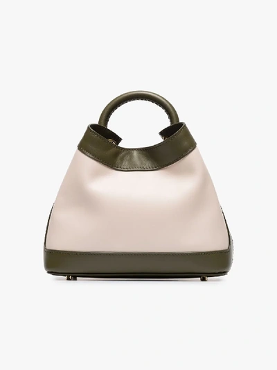 Shop Elleme Cream Baozi Mini Leather Bag In Neutrals