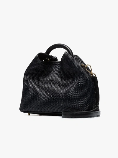 Shop Elleme Black Baozi Textured Mini Leather Bag