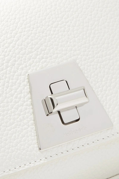 Shop Akris Anouk Textured-leather Shoulder Bag In White