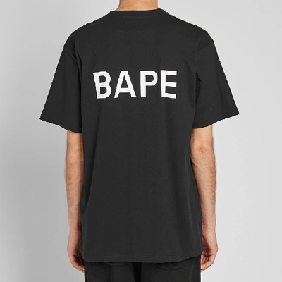 Shop A Bathing Ape Relaxed Bape Pocket Tee In Black