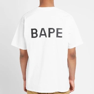 Shop A Bathing Ape Relaxed Bape Pocket Tee In White